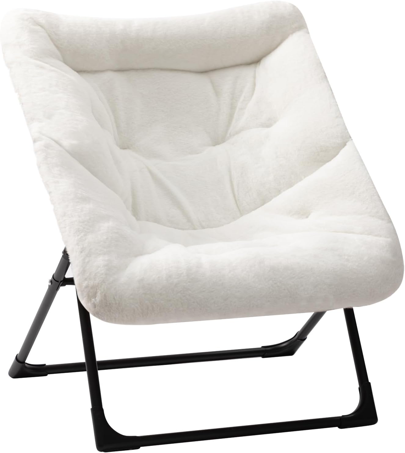 HollyHOME X-Large Saucer Chair: Comfy Oversized Folding Chair