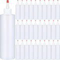 16 oz Condiment Squeeze Bottles 30 Pack (Red Tip) - Bulk Refill
