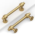Champagne Gold Cabinet Pulls 3.75in Hole Centers - 10 Pack
