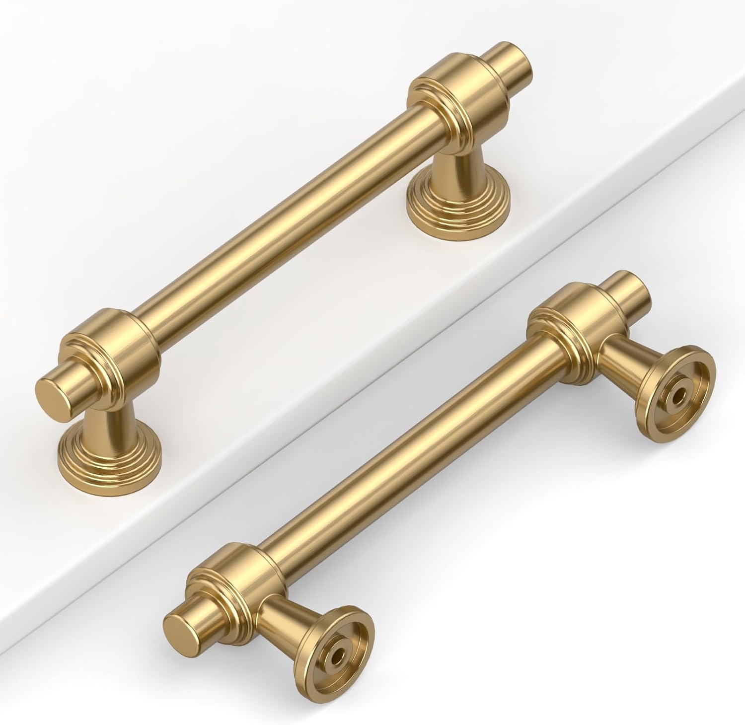10 Pack 3.75in Champagne Gold Cabinet Pulls for Kitchen Use