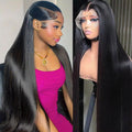 13x6 Lace Front Wig Human Hair 32in - Natural HD Transparent Lace