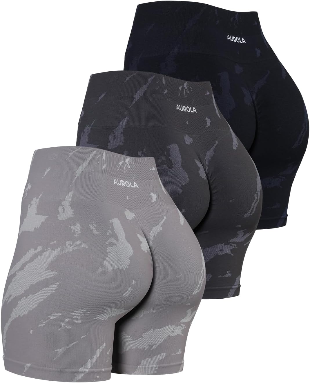 AUROLA Serpent Seamless Scrunch Workout Shorts for Women