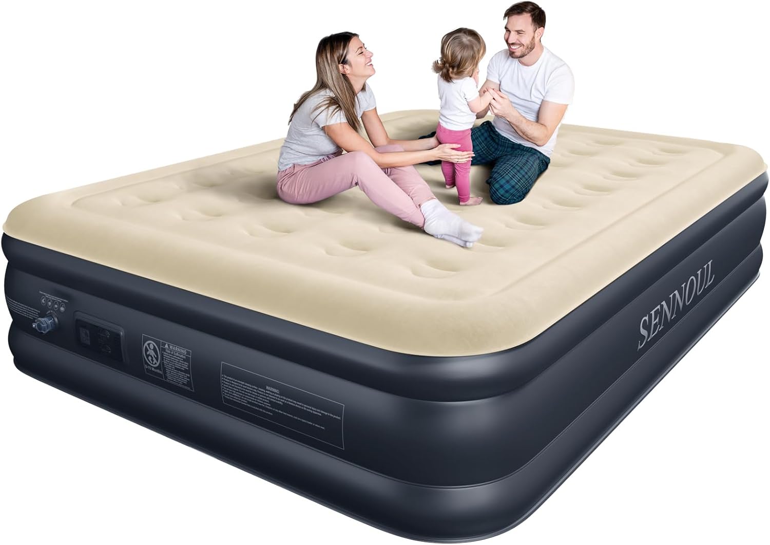 Air Mattress Queen with Built in Pump for Home and Travel