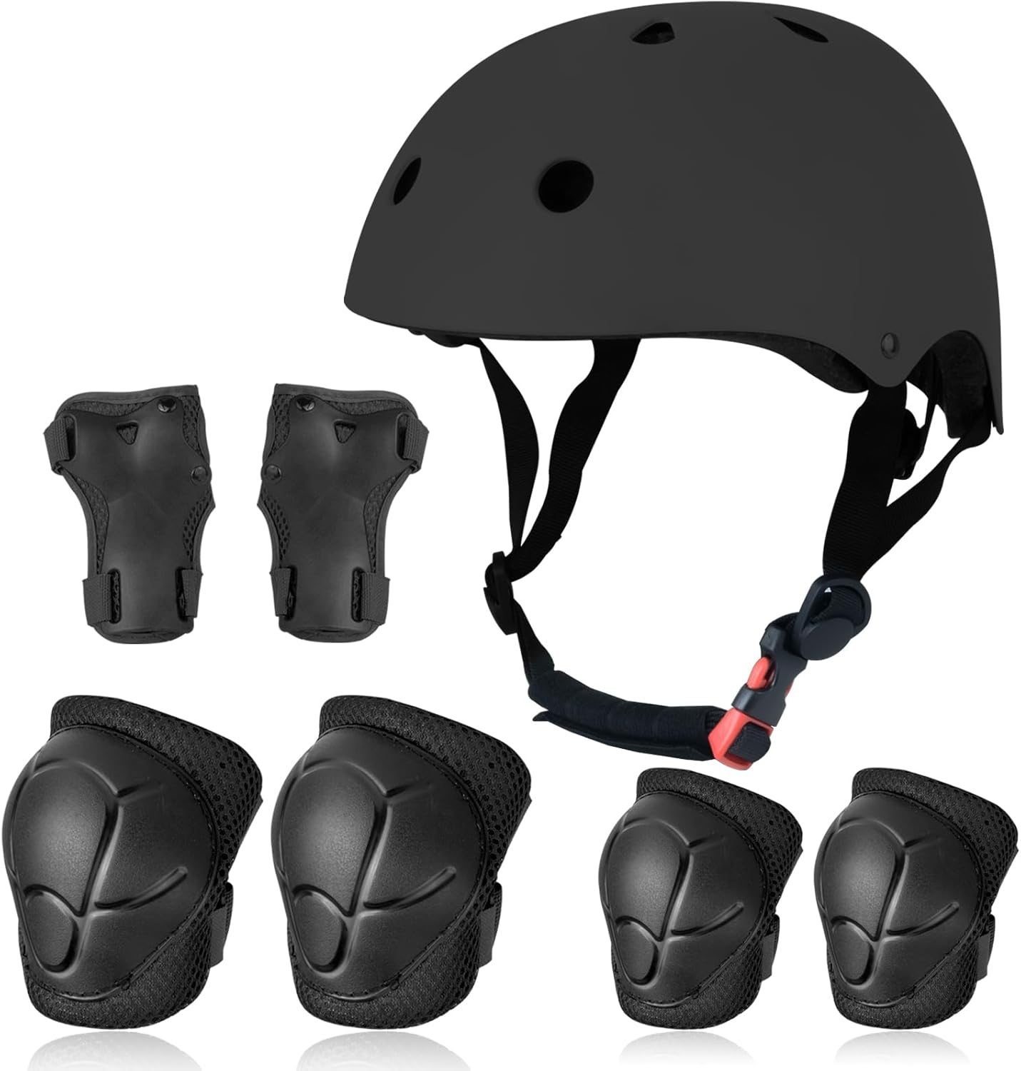 Protective Helmet & Knee Pads Set for Active Kids