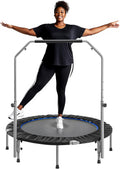 DUMOS 40/48 in Foldable Mini Trampoline for Adults - Compact Rebounder