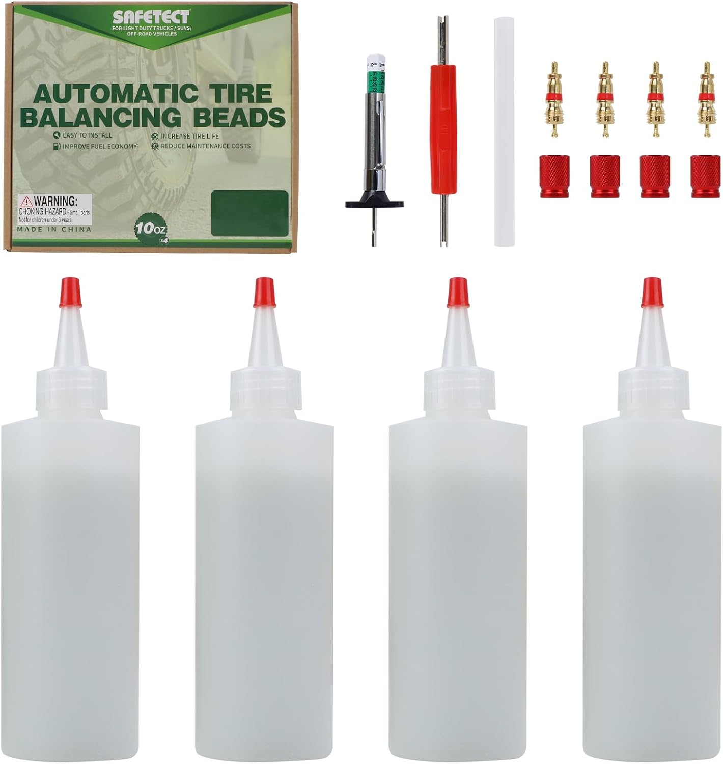 Tire Balance Beads for Trucks and Off-Road Vehicles - 10 oz x 4