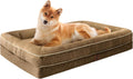 Waterproof Memory Foam Dog Bed for Extra Large Dogs - Brown Large