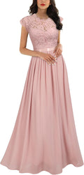 Miusol Women's Formal Floral Lace Evening Party Maxi