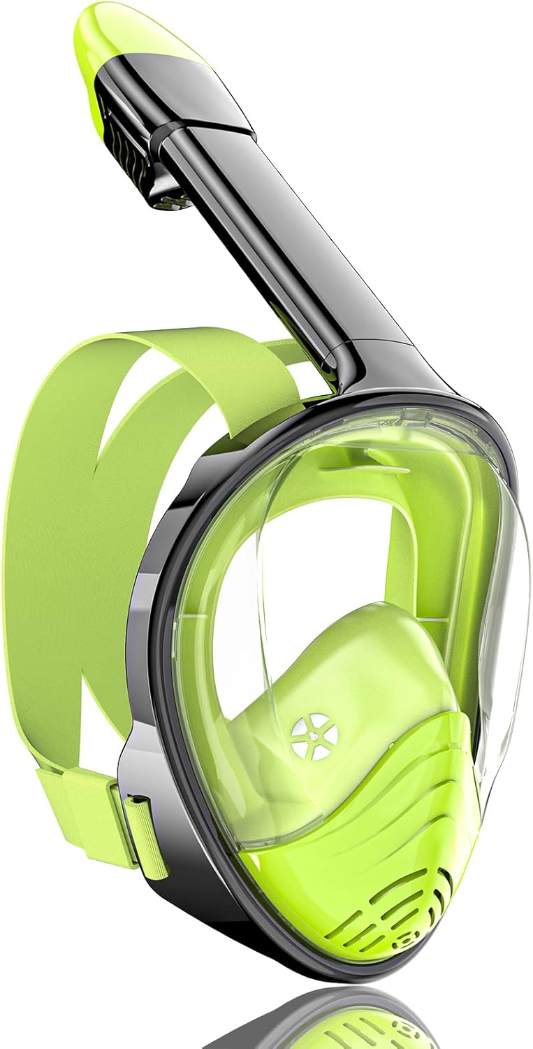 QingSong Full Face Snorkel Mask for Adults with Camera Mount