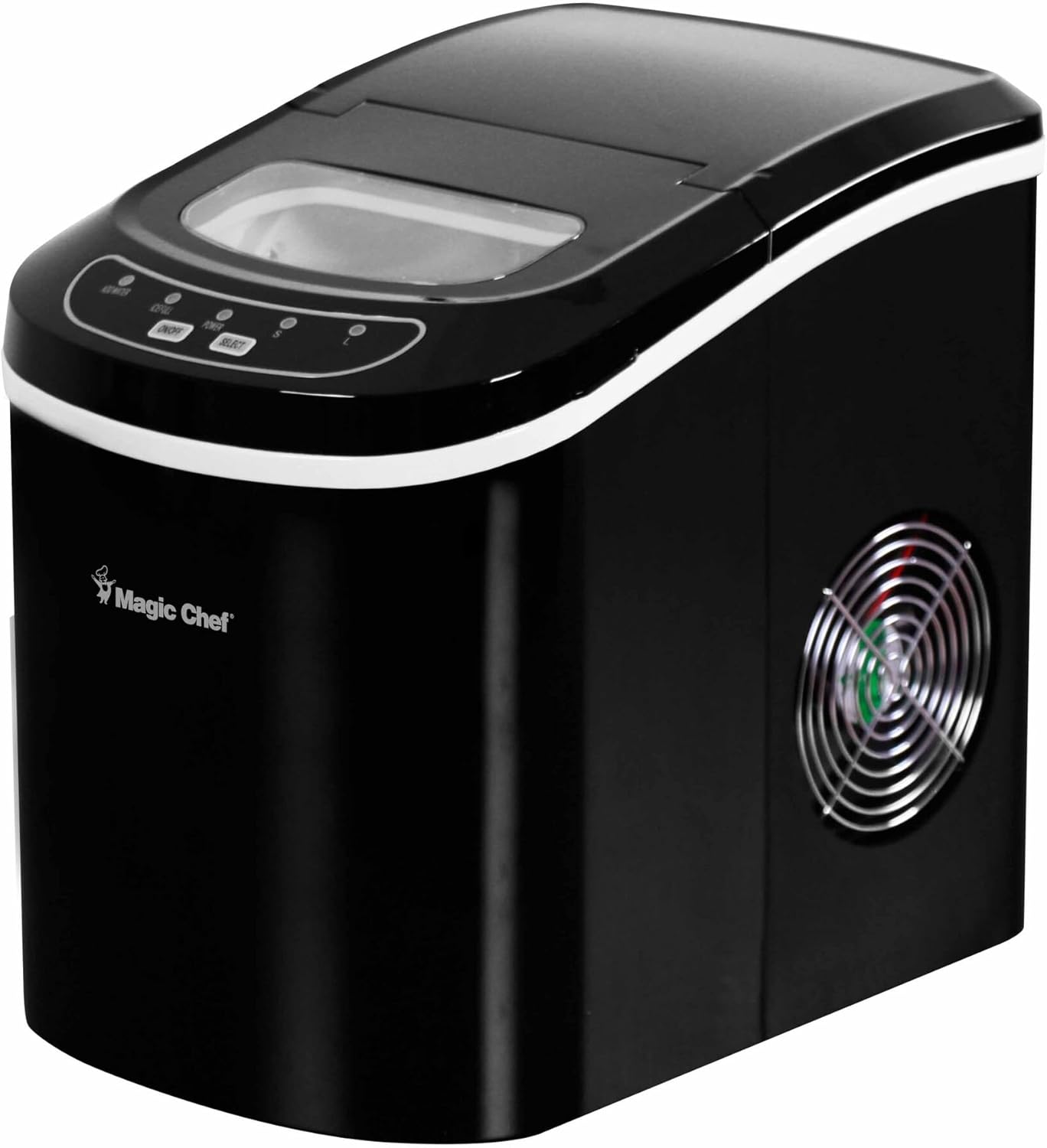 Magic Chef Ice Maker: 27lb Capacity in Sleek Black