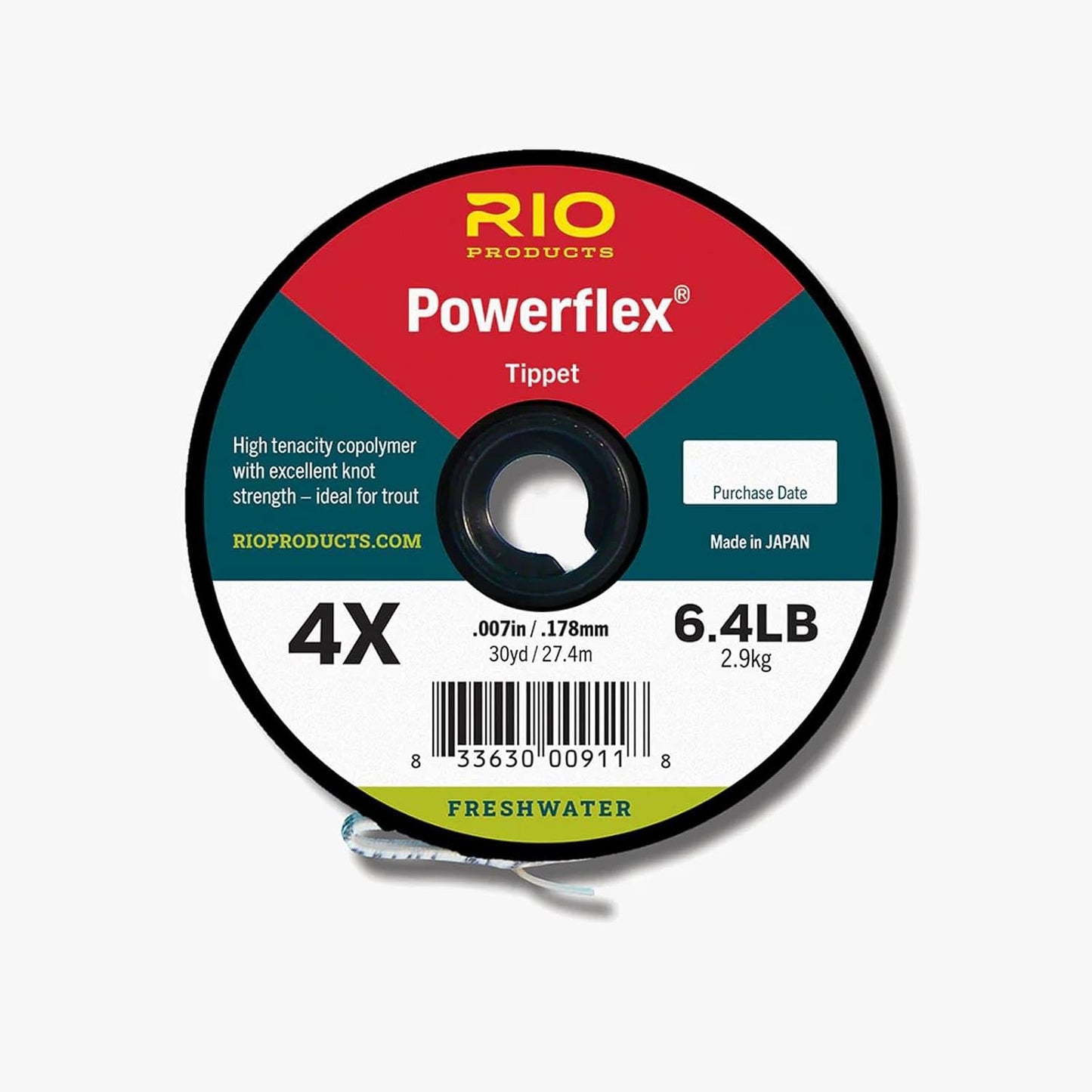 Rio Powerflex 1X Tippet: Ultra-Strong 13lb 30yd