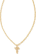 Crystal Letter Short Pendant Necklace for Women - Initial Pendant