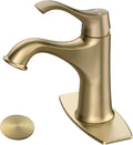 HGN Bathroom Faucet Brush Gold Sink Faucet for Modern Homes