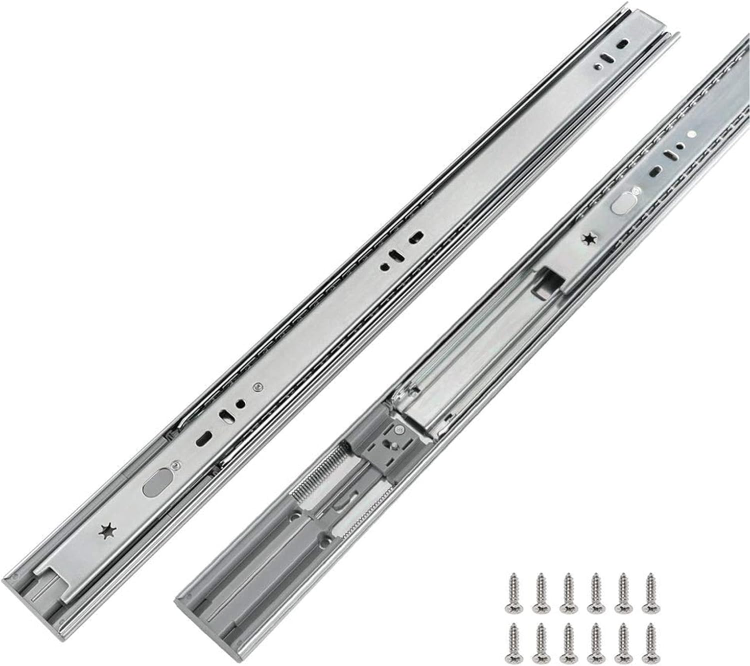 LONTAN 24 Inch Soft Close Drawer Slides for Heavy Duty Cabinets