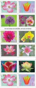 USPS Garden Beauty Forever Postage Stamps Book of 20 - Floral First