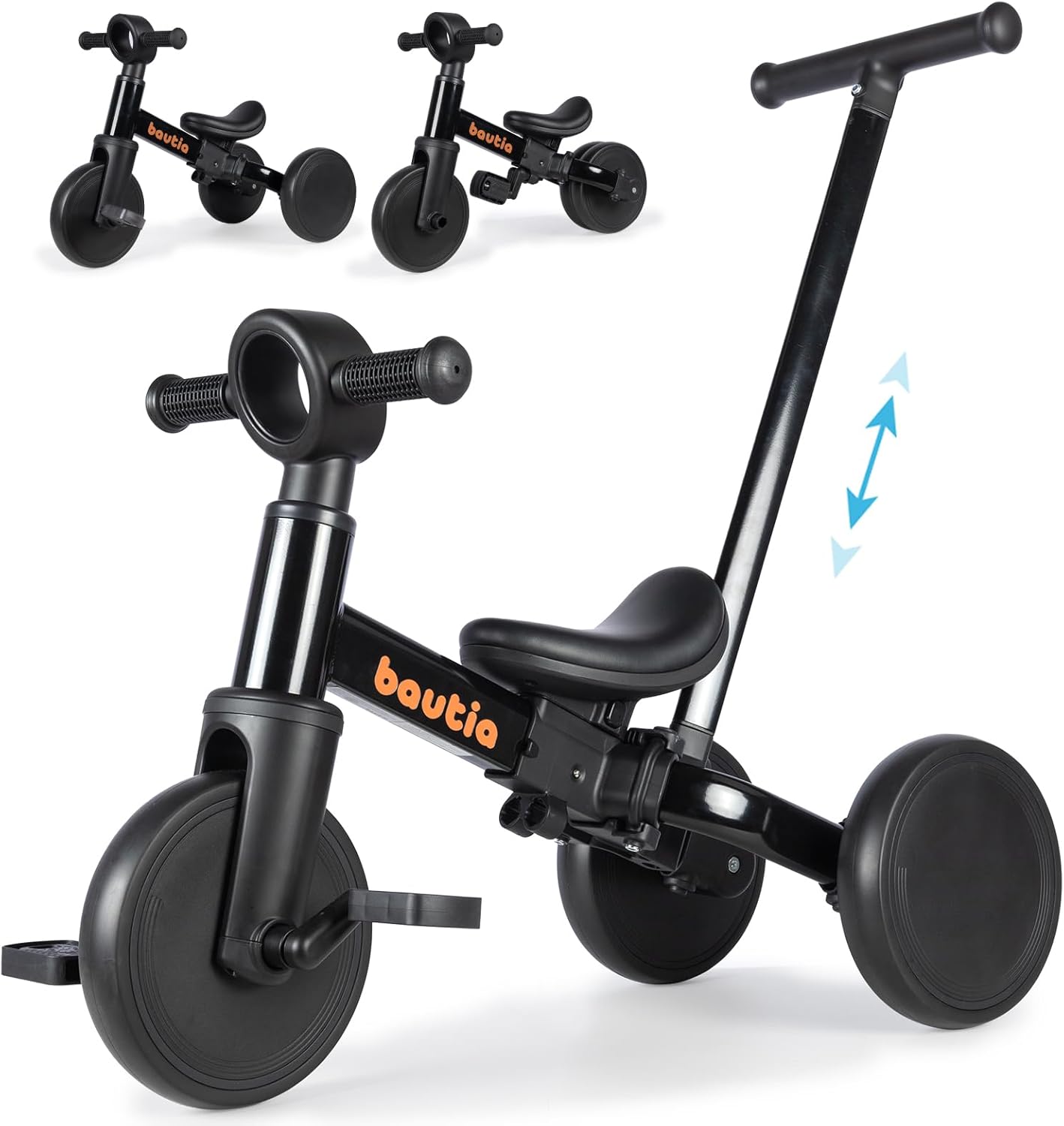Tricycle for Toddlers 1-3 with Push Handle and 5 Modes
