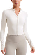Butterluxe Cropped Athletic Jacket for Women - Soft Slim Fit CRZ