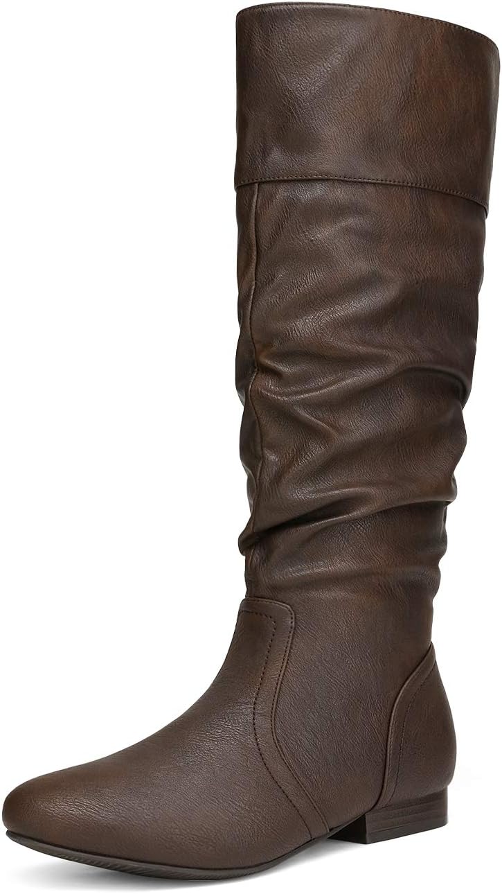 DREAM PAIRS Women's Knee High Pull On Winter Boots for Style