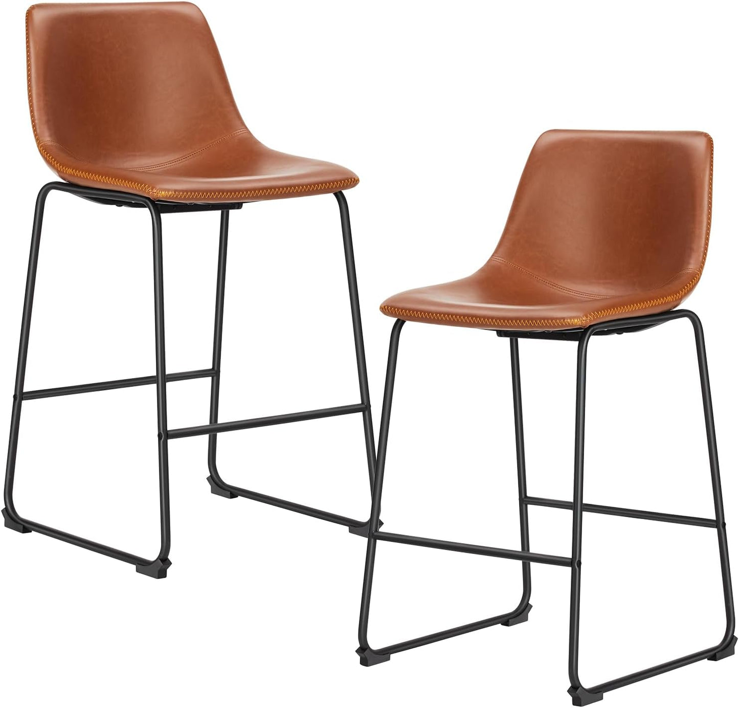 Stylish 26 inch Counter Height Bar Stools Set of 2 for Comfort