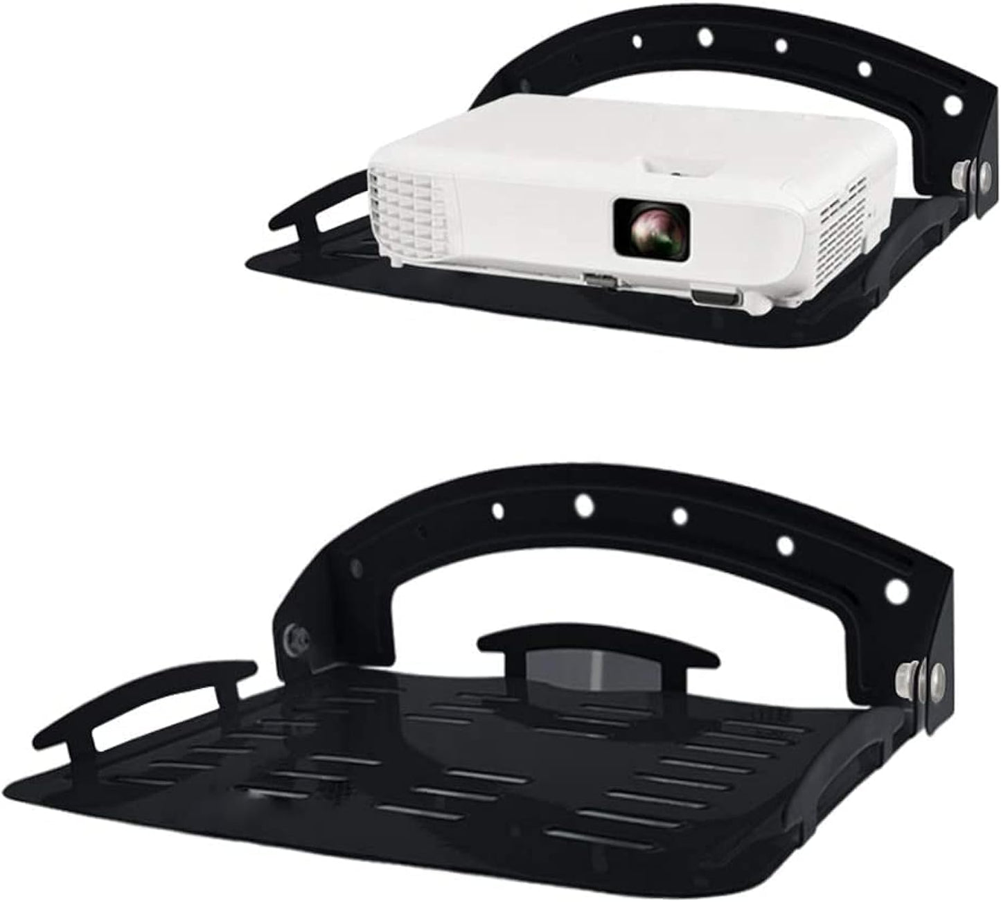 90 Foldable Projector Shelf, 8.8lbs Capacity, Black