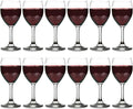 Vikko 8.5 Ounce Glass Wine Glasses Set of 12 for Any Drink