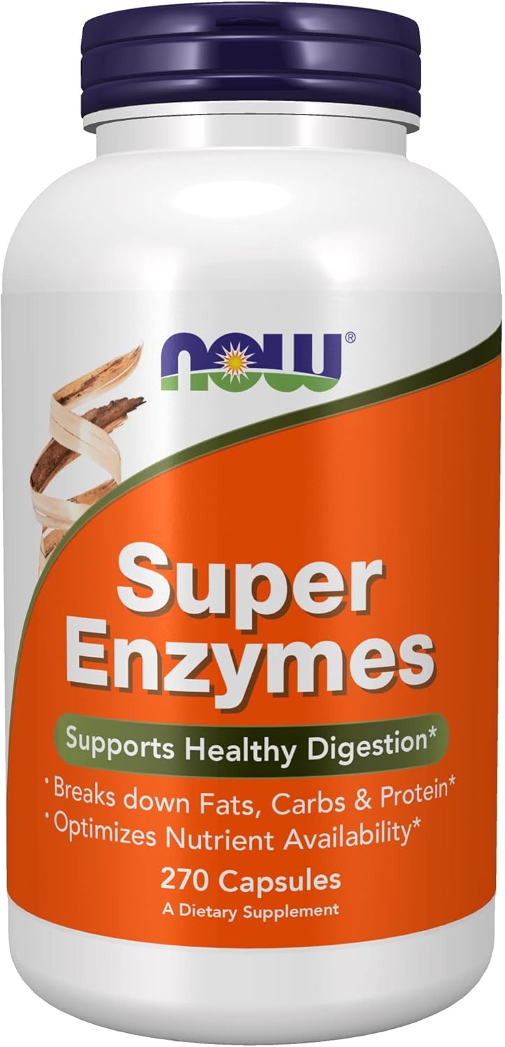 NOW Super Enzymes for Healthy Digestion with Bromelain & More