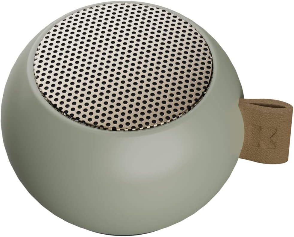 KREAFUNK Mini Bluetooth Speaker: 12-Hour Playtime, Water-Resistant, Stereo Sound