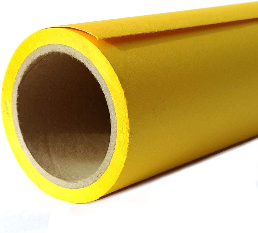 Yizhily Seamless Photography Backdrop Paper Roll in Forsythia Yellow