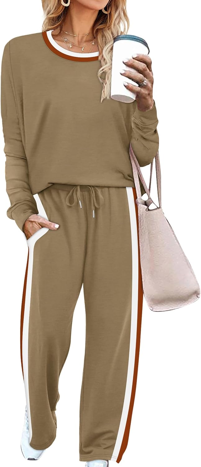 WIHOLL 2 Piece Lounge Sets for Women with Pockets and Comfort