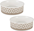 Bone Dry Lattice Pet Bowl & Canister Large Set - Durable Non-Skid