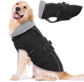 Warm Dog Coat Reflective Fleece Waterproof Jacket for Large Dogs - XL