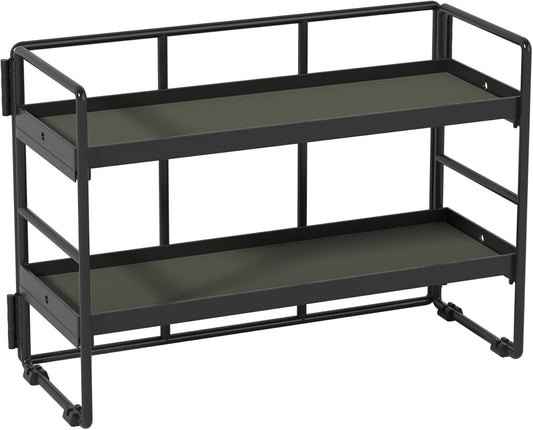 Desk Shelf Organizer with Leather Pad - Keep Your Workspace Neat!