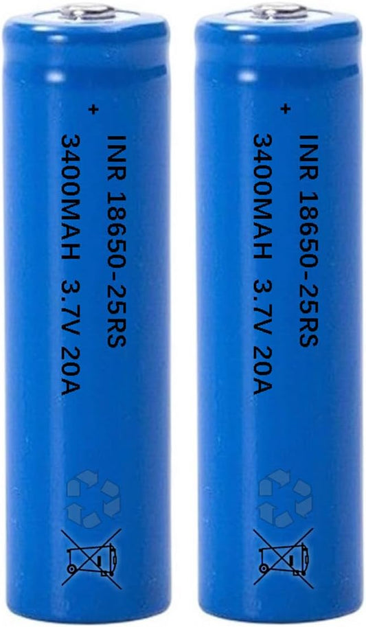 Long-Lasting 3400mAh Rechargeable 18650 Battery for Headlamp - AFSONGOO