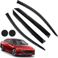 Rain Guards for Hyundai Elantra 2021 2022 2023 - Tape-on Window Visors