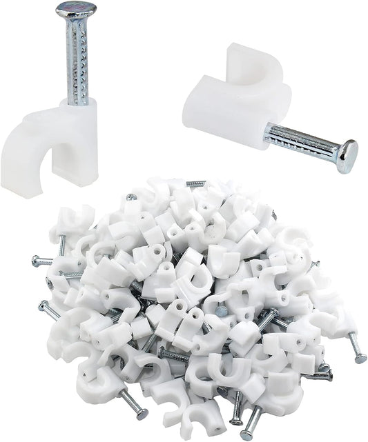 Secure Your Cables with 100Pcs Nail Cable Clips by Bonsicoky