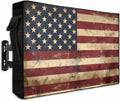 Retro American Flag Outdoor TV Cover 52 to 55 in - Weatherproof