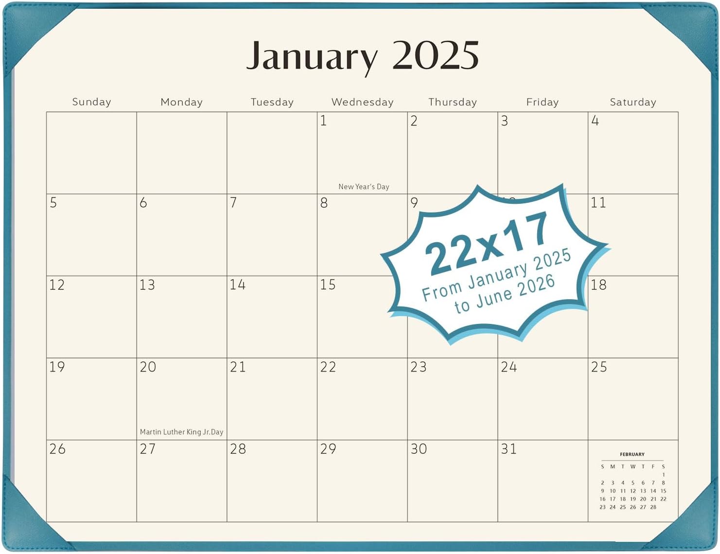 KOPEESY 2025-2026 Large Desk Calendar Set - Stay Organized in Style!