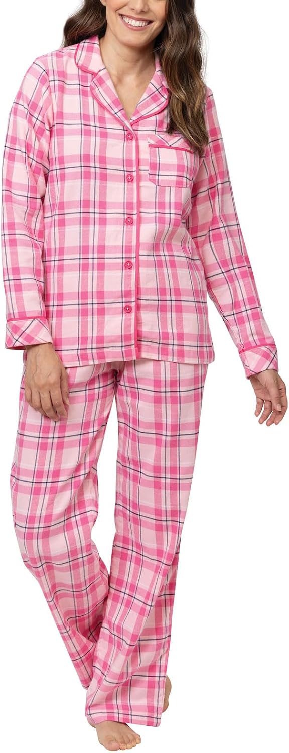PajamaGram Winter Pajamas For Women - Cozy Flannel Comfort