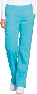 Cherokee Women's Medical Scrub Pants Stretchy Straight Leg Pull-on