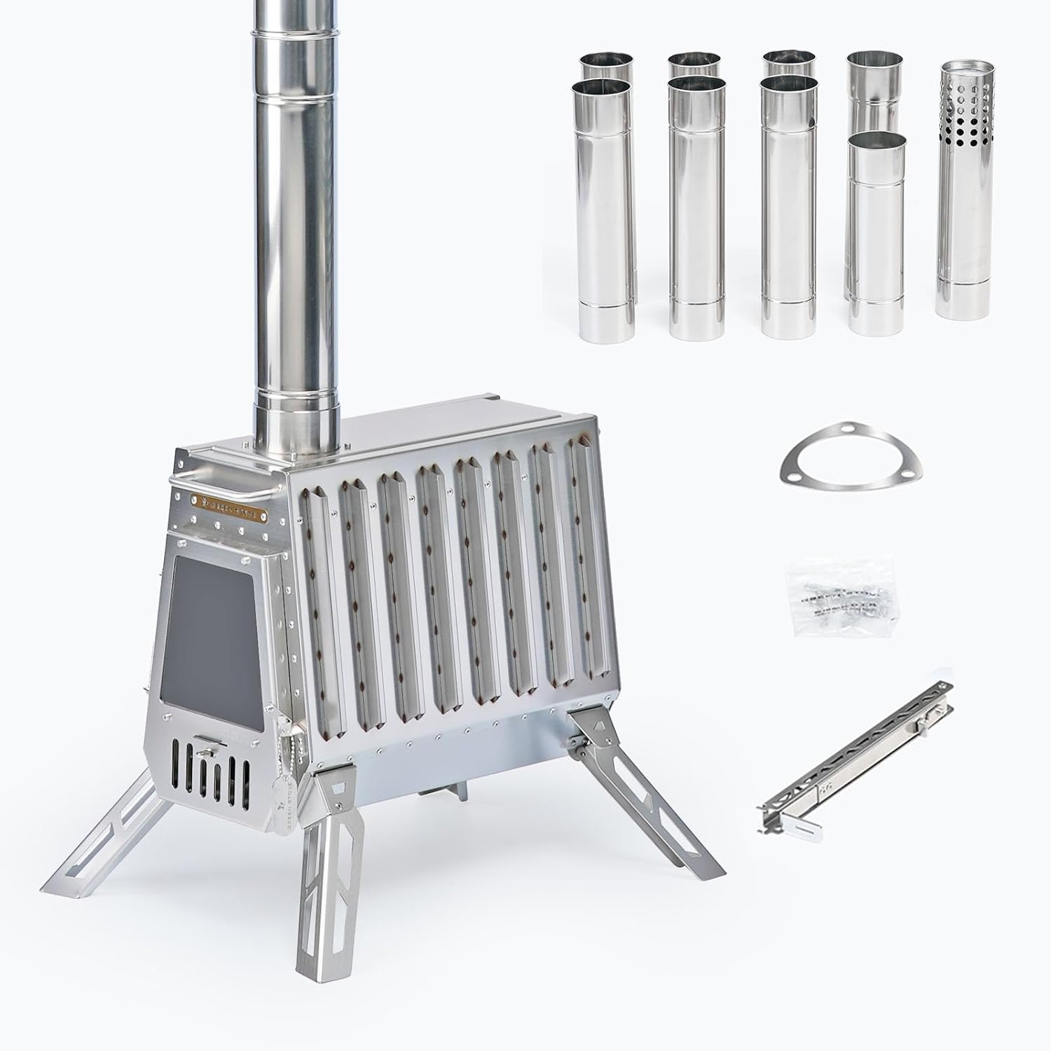 Portable Stainless Steel Tent Stove - Stay Warm Anywhere!
