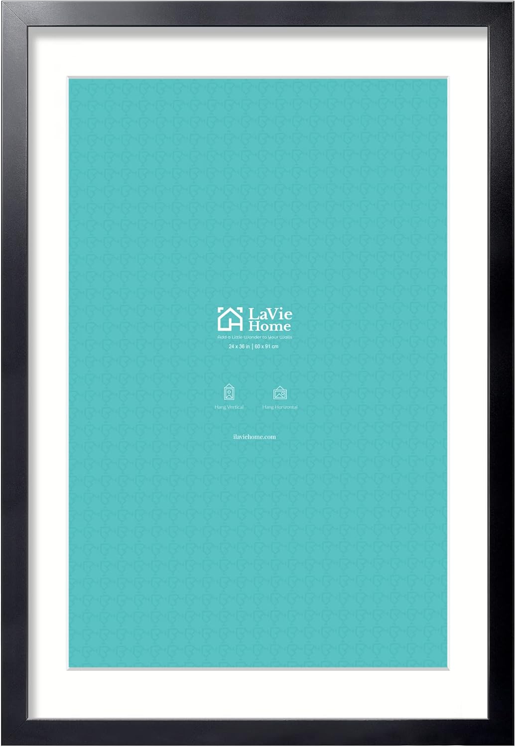 24x36 Black Picture Frame for Posters and Photos - LaVie Home