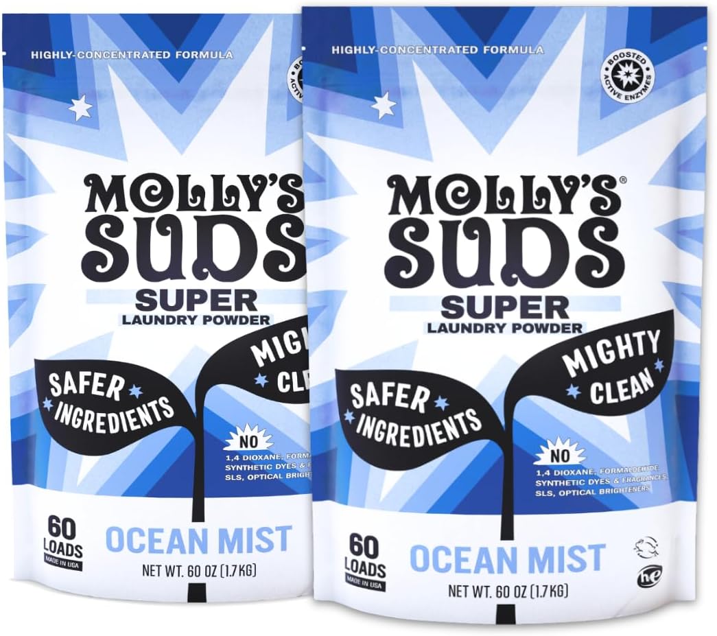 Molly's Suds Super Powder Detergent for Sensitive Skin Care