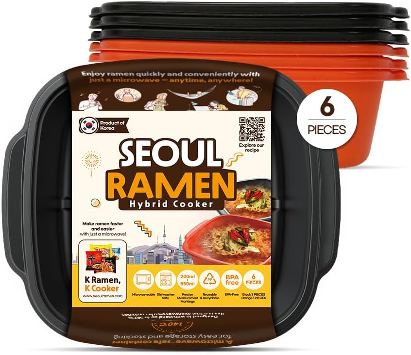 Seoul Ramen Cooker | Microwave in 6 Min | Compact & Fast