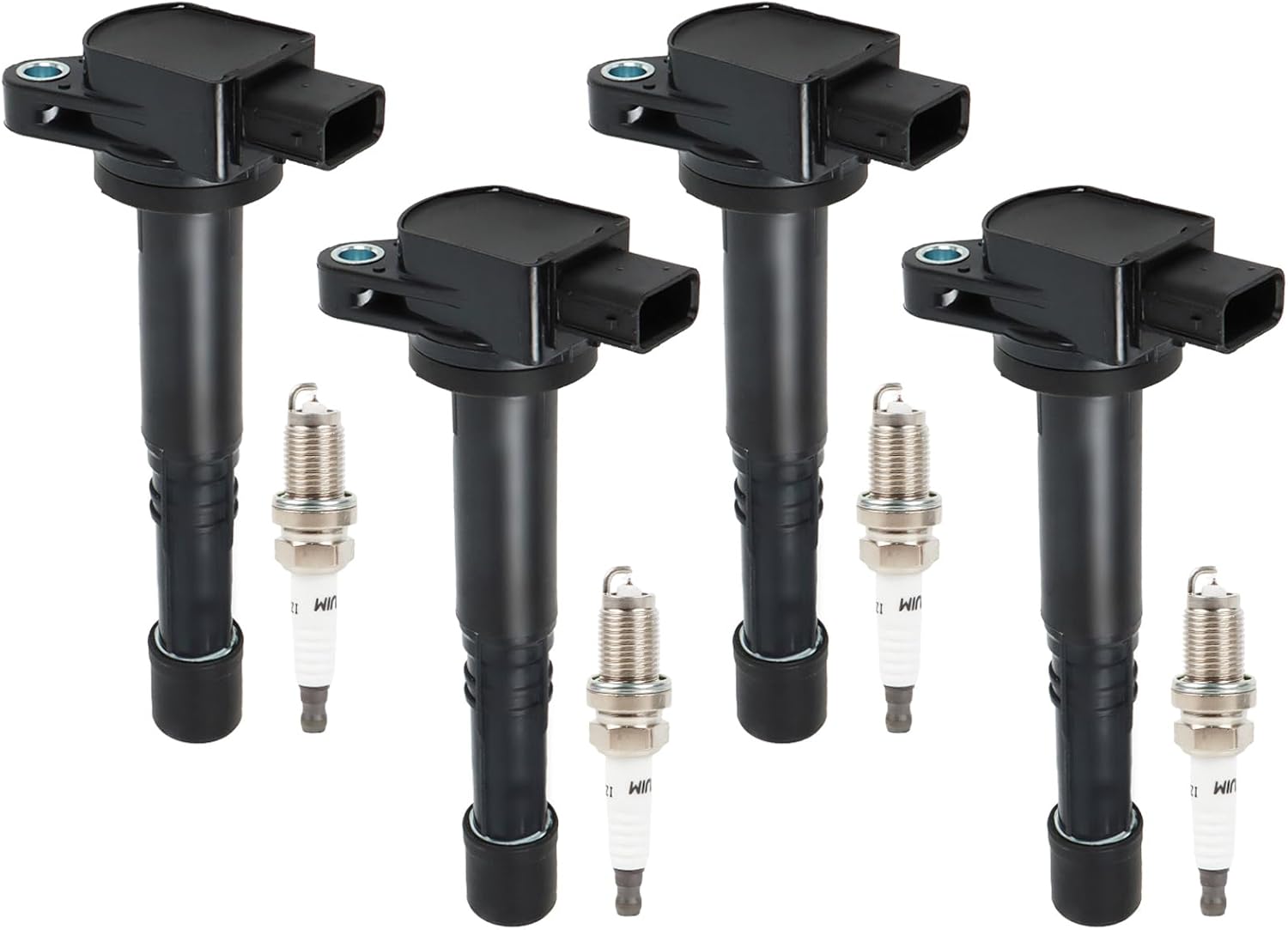 4PCS Ignition Coils & Iridium Spark Plugs for Honda Models