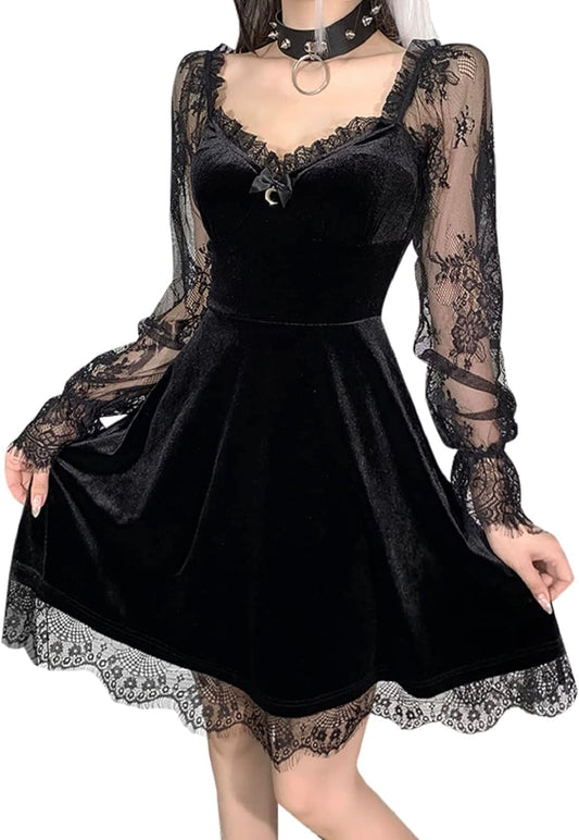 Gothic Dress for Women: Velvet Moon Fairy Lolita Style
