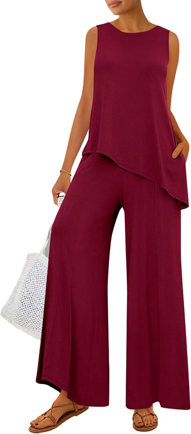 PRETTYGARDEN Women's Two Piece Matching Lounge Sets for Summer