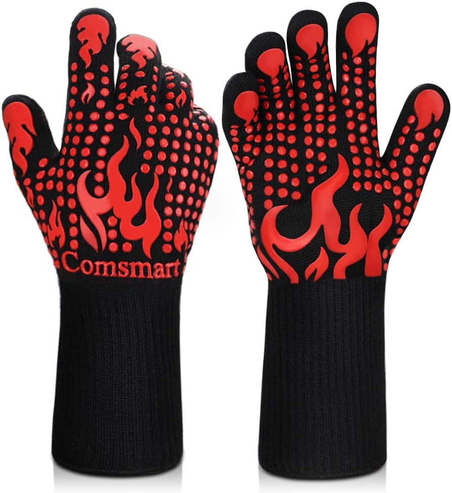Ultimate Heat Resistant BBQ Gloves by Comsmart