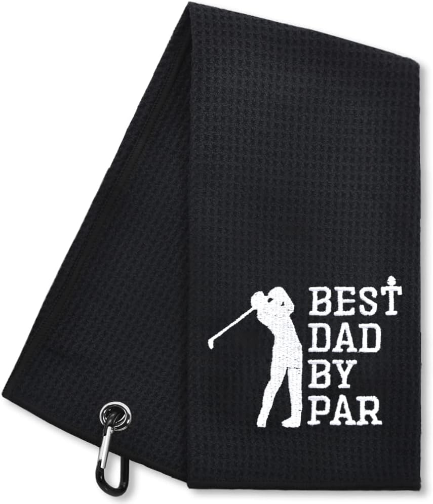 Hafhue Best Dad Funny Golf Towel