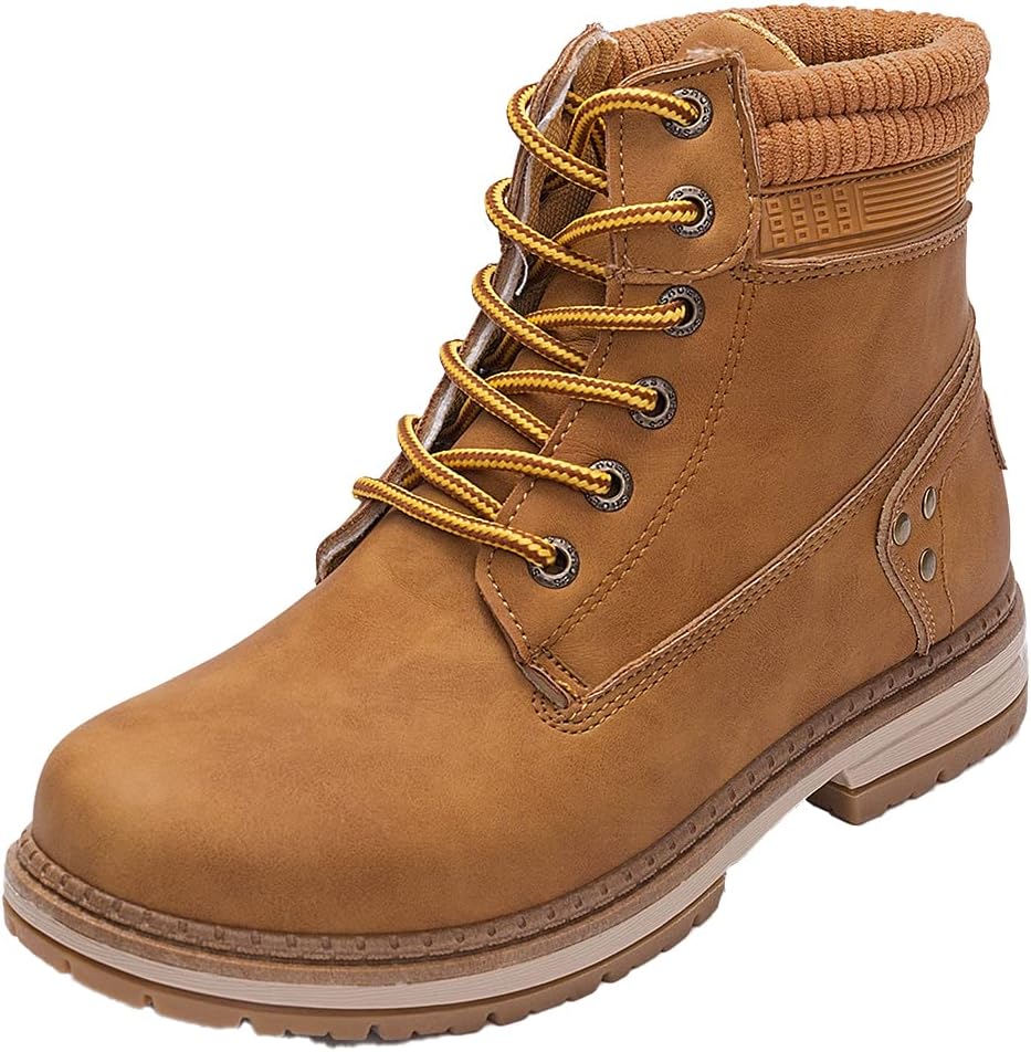 Athlefit Women's Waterproof Hiking Combat Boots for All-Weather
