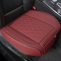 Black Panther Front Bottom Faux Leather Seat Covers - Burgundy